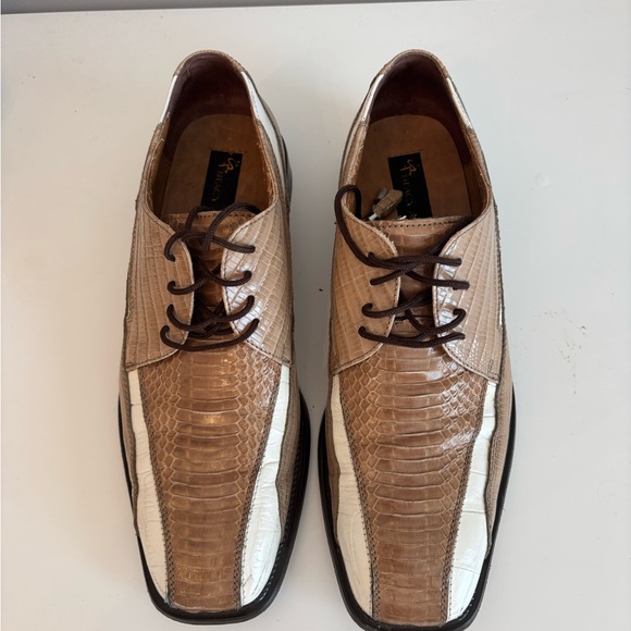 Leather and Snakeskin Men’s Loafers Size 10 main image 7